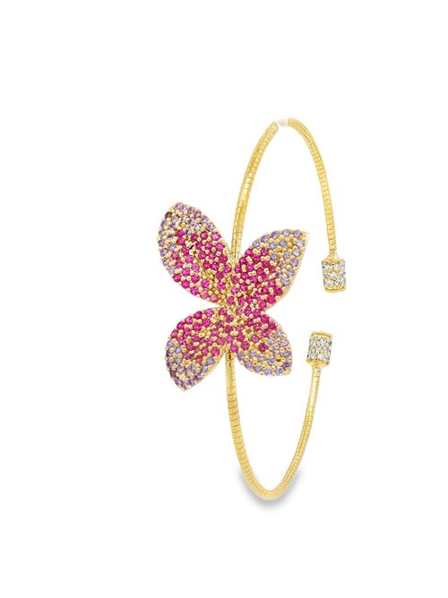 Dea gold fucsia&ametista bracelet GOCCIAZZURRA JEWELS | BRDEAOROFUCSIA